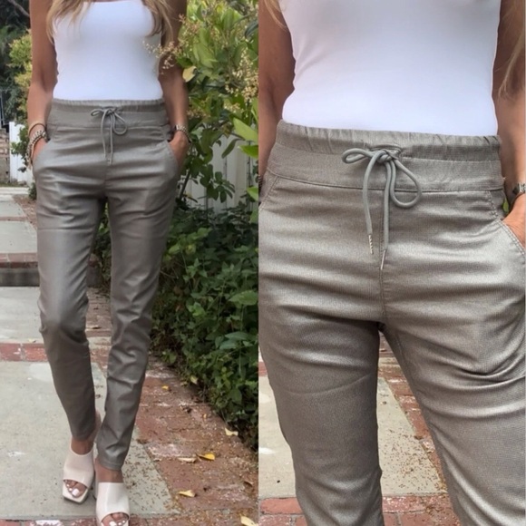 BEVY FLOG Metallic Gray Pants - Picture 13 of 13